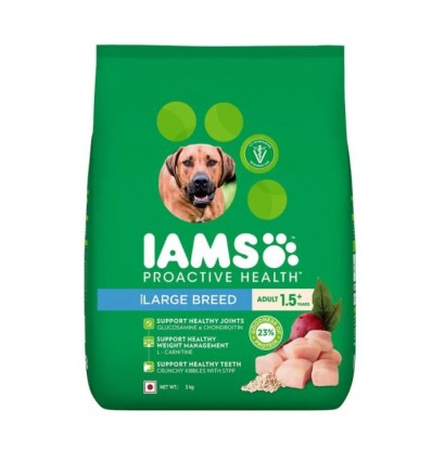 IAMS Proactive Health Dry Dog Food - Adult Large Breed, 1.5+ Years, 3kg
