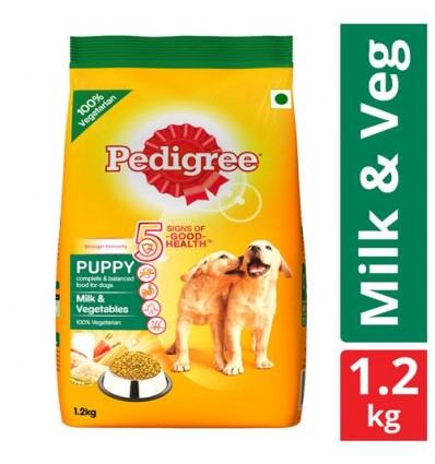 Pedigree Dry Dog Food - Milk & Vegetables For Puppy 1.2kg